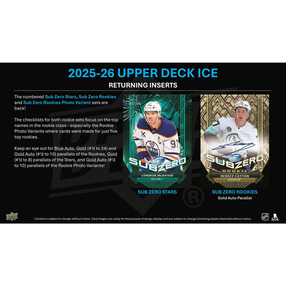 2025/26 Upper Deck Ice Hockey Hobby 16-Box Case (Presell)