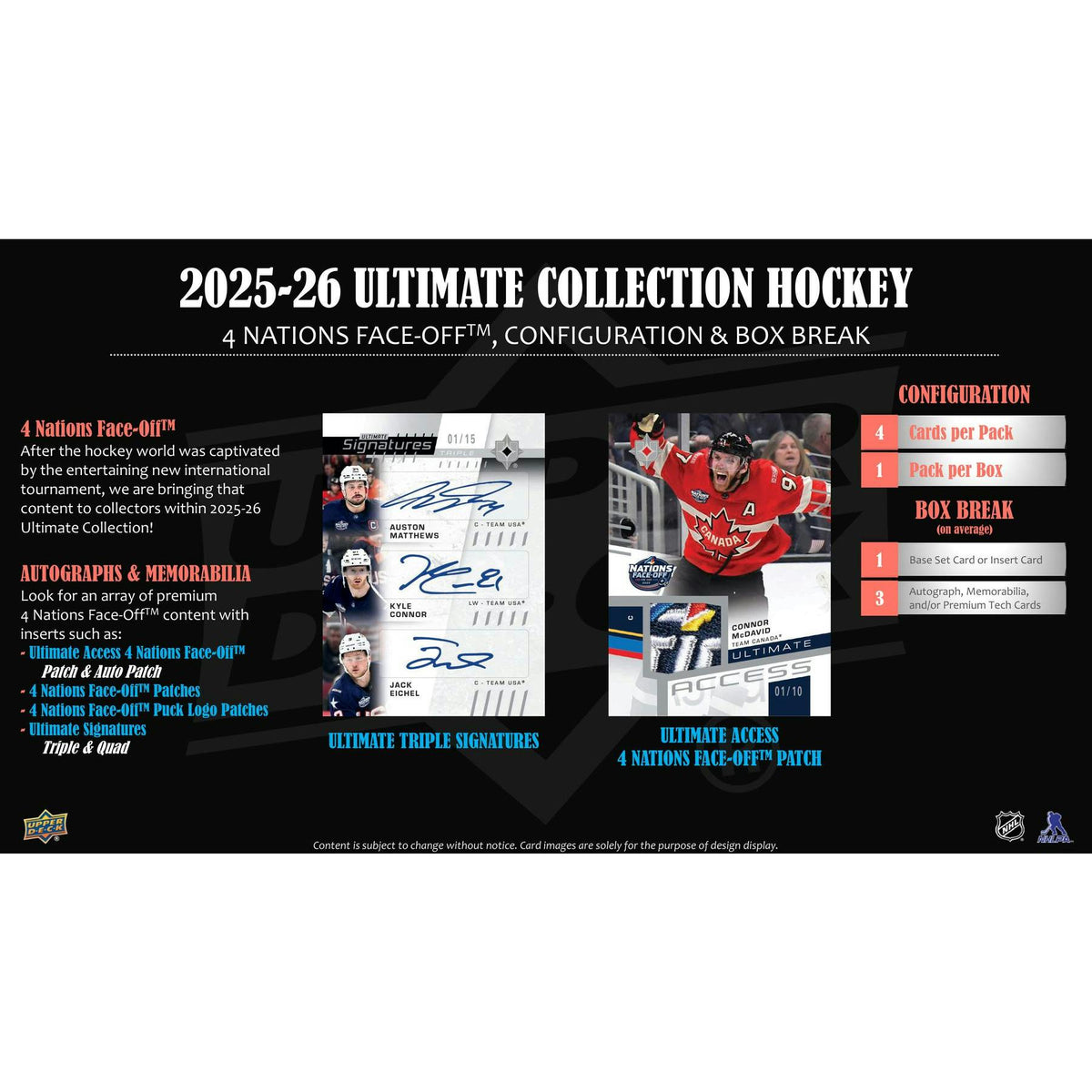 2025/26 Upper Deck Ultimate Collection Hockey Hobby 16-Box Case