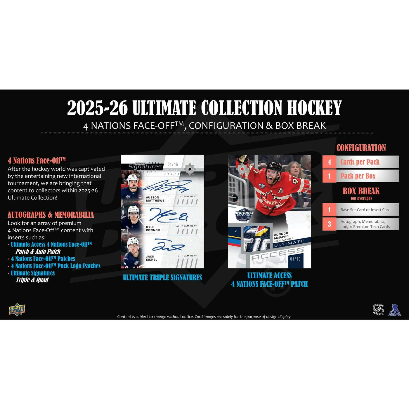 2025/26 Upper Deck Ultimate Collection Hockey Hobby Box