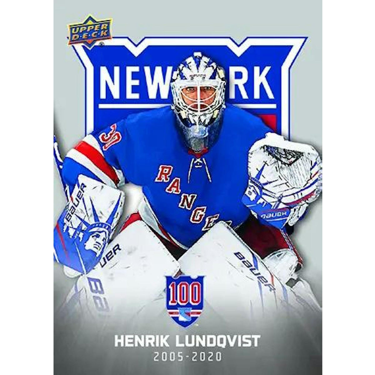 2025/26 Upper Deck New York Rangers Centennial Hockey Box 20-Set Case