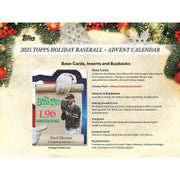 2025 Topps Holiday Baseball Advent Calendar Box