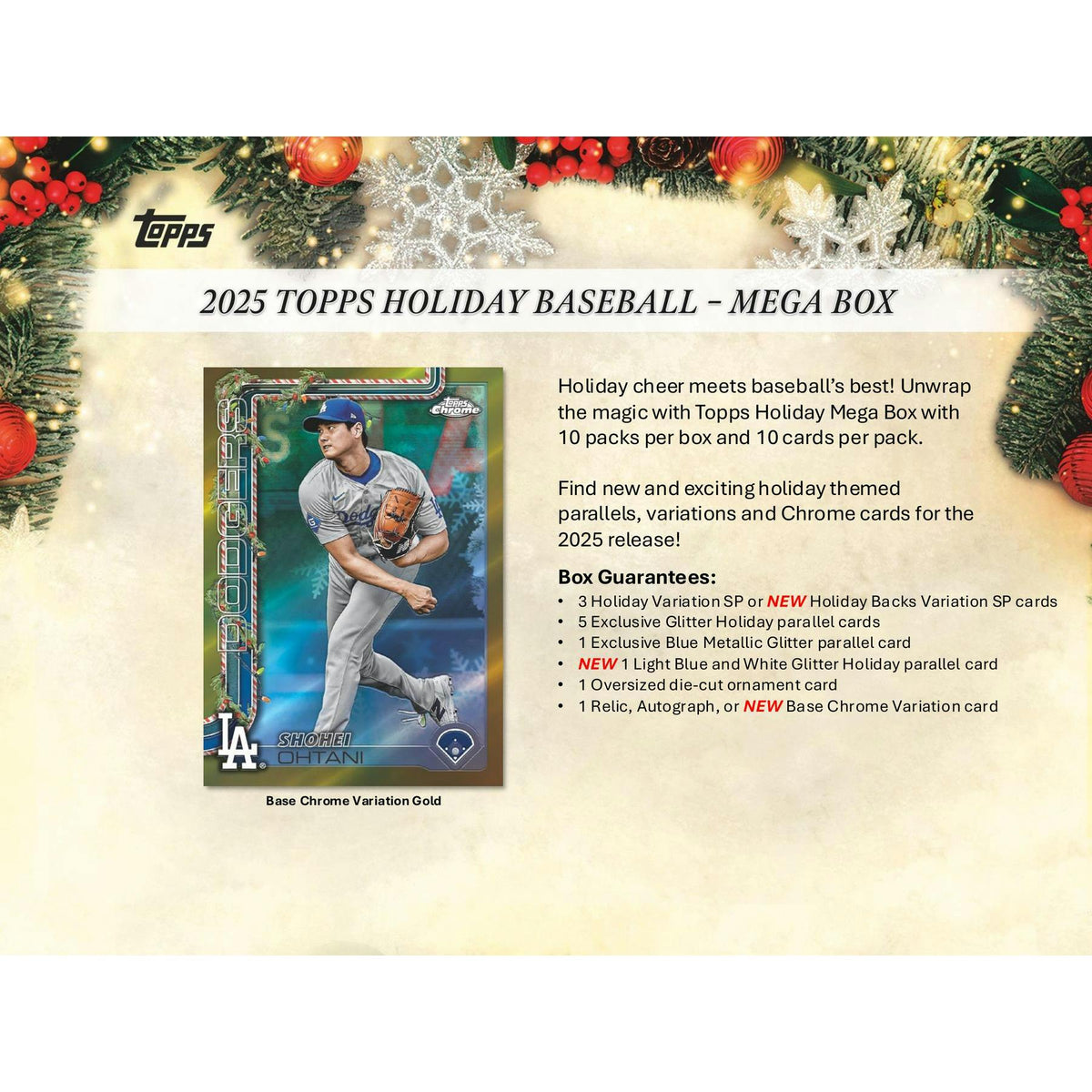 2025 Topps Holiday Baseball Mega Pack