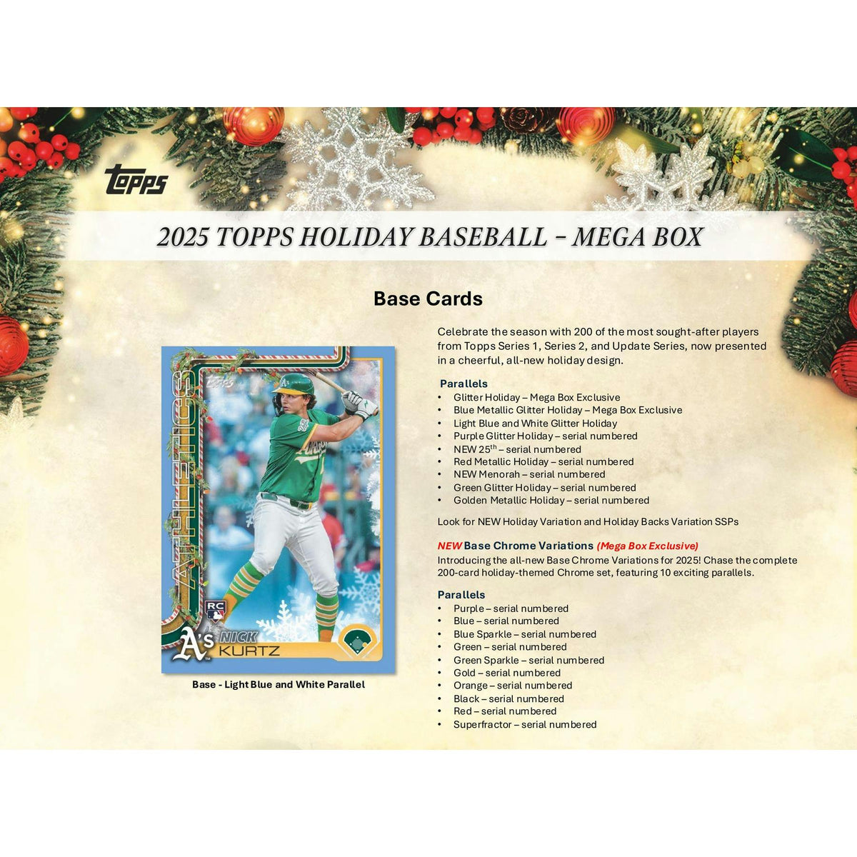 2025 Topps Holiday Baseball Mega Box
