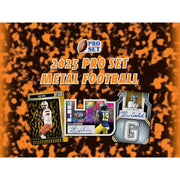 2025 Leaf Pro Set Metal Football Hobby 10-Box Case