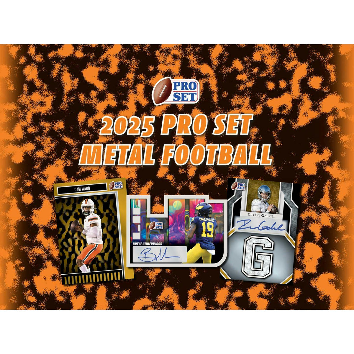 2025 Leaf Pro Set Metal Football Hobby 10-Box Case