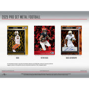 2025 Leaf Pro Set Metal Football Hobby 10-Box Case