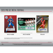 2025 Leaf Pro Set Metal Football Hobby 10-Box Case