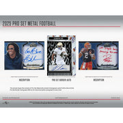 2025 Leaf Pro Set Metal Football Hobby 10-Box Case