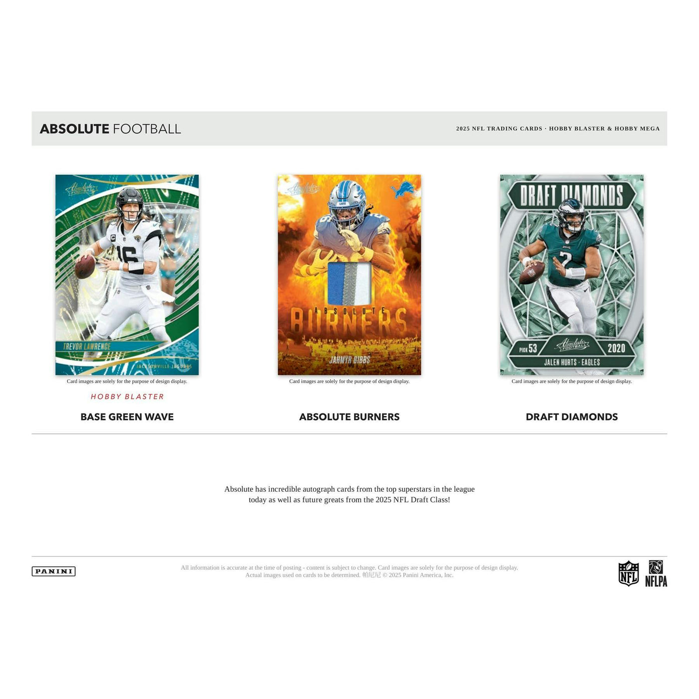 2025 Panini Absolute Football Mega Hobby Box