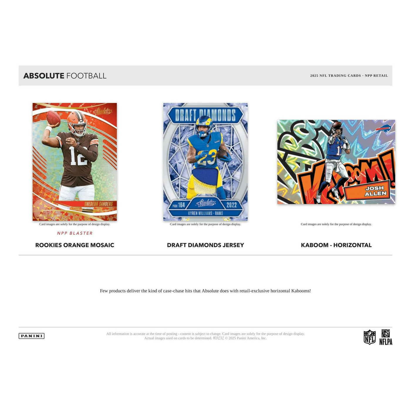 2025 Panini Absolute Football Blaster Box (Green Parallels!) (Purple Box)