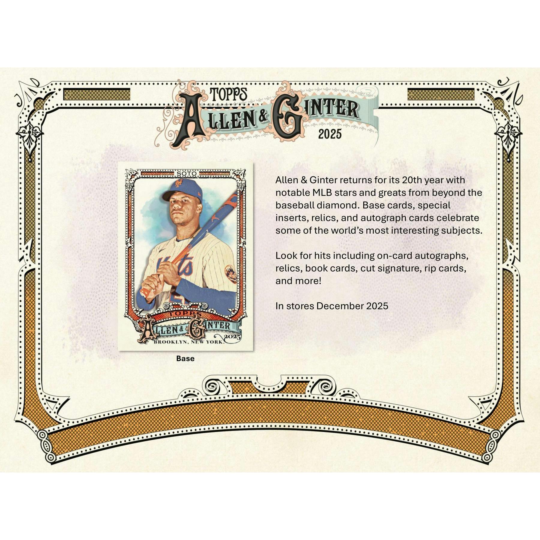 2025 Topps Allen & Ginter Baseball Jumbo Value Pack Case (108 Ct.)