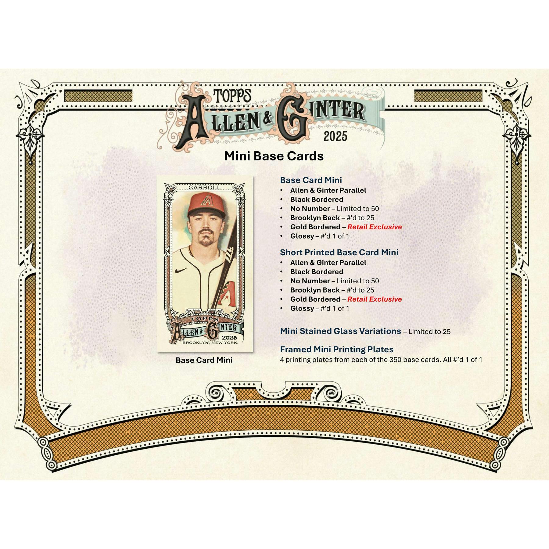 2025 Topps Allen & Ginter Baseball Jumbo Value Pack