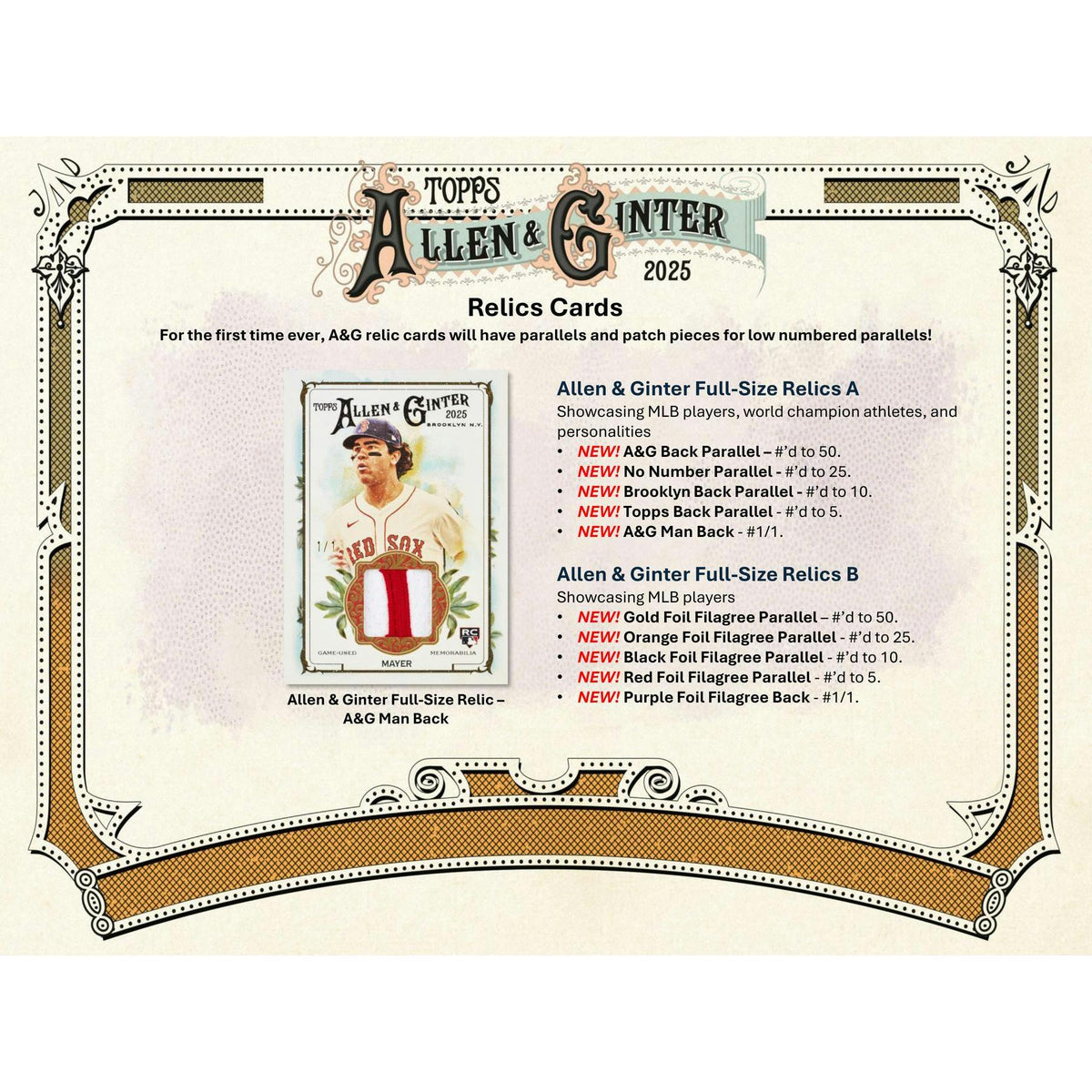 2025 Topps Allen & Ginter Baseball Jumbo Value Pack