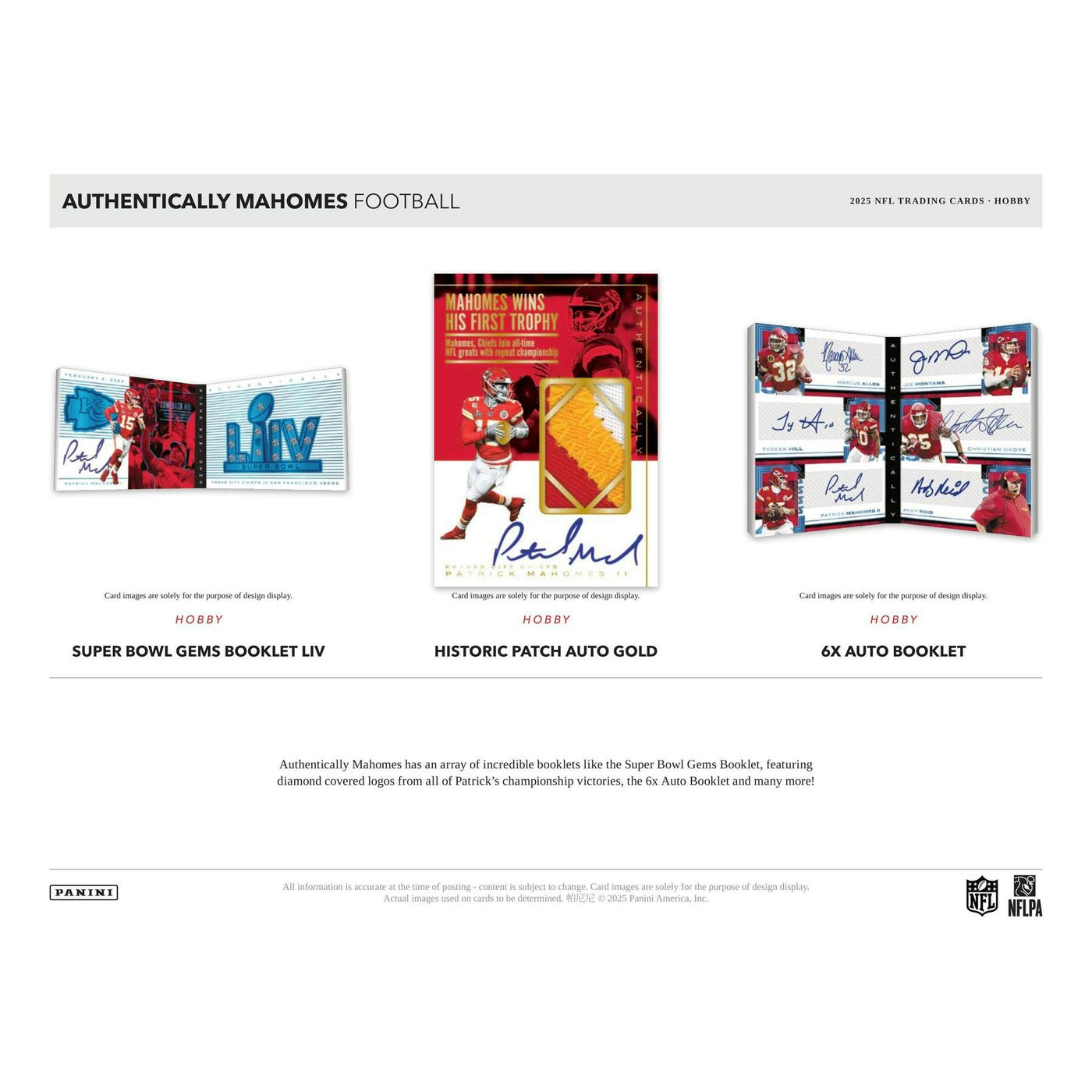2025 Panini Authentically Mahomes Football Hobby Case