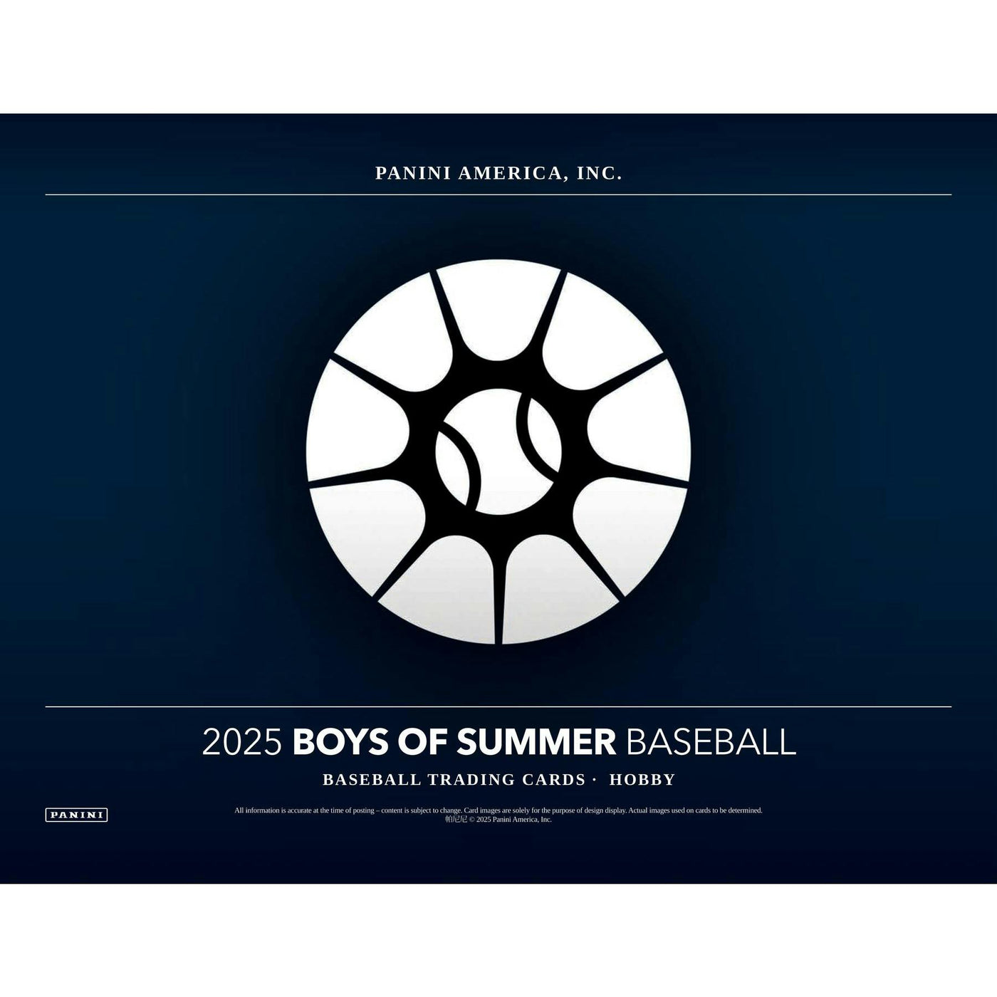2025 Panini Boys of Summer Baseball Hobby Box