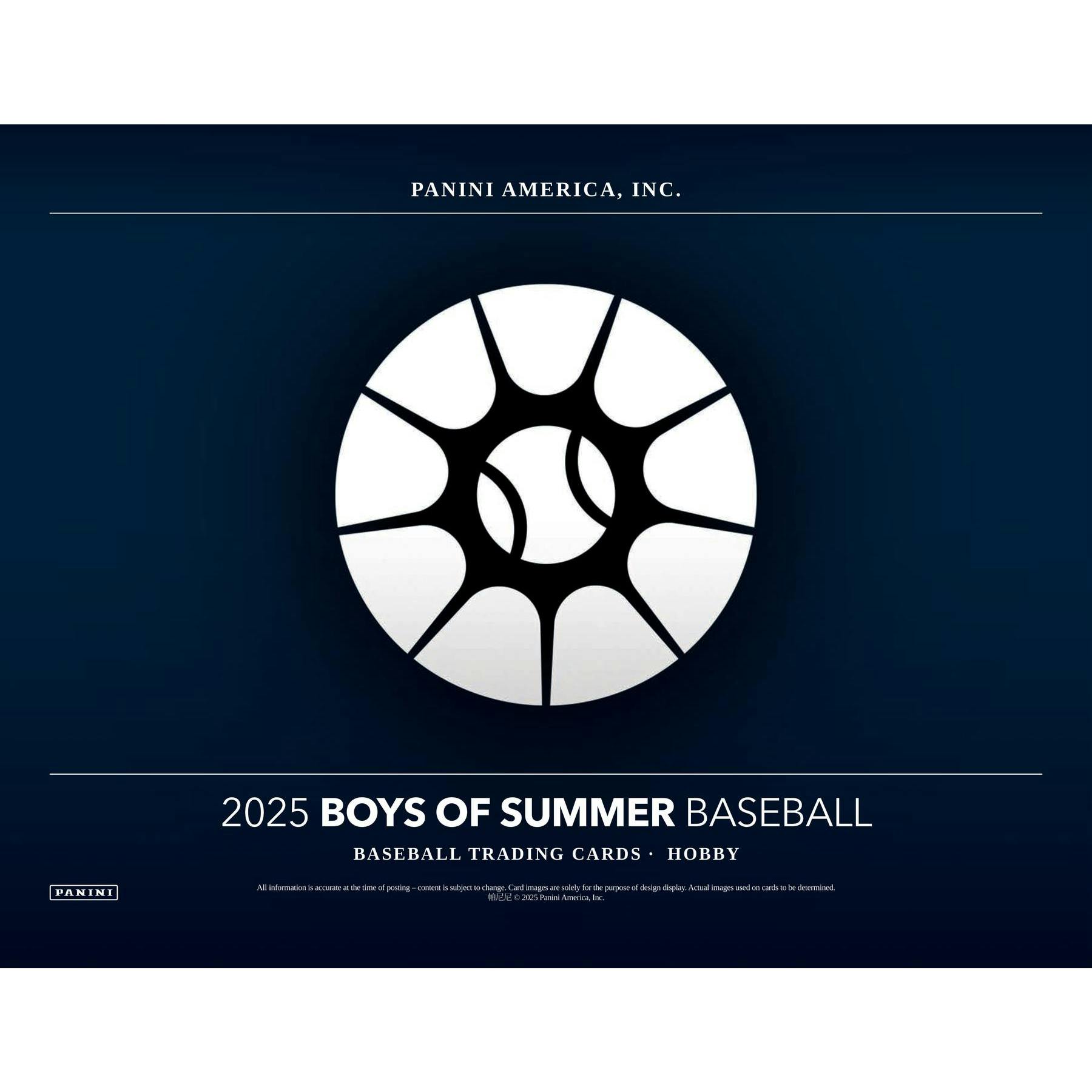 2025 Panini Boys of Summer Baseball Hobby Box