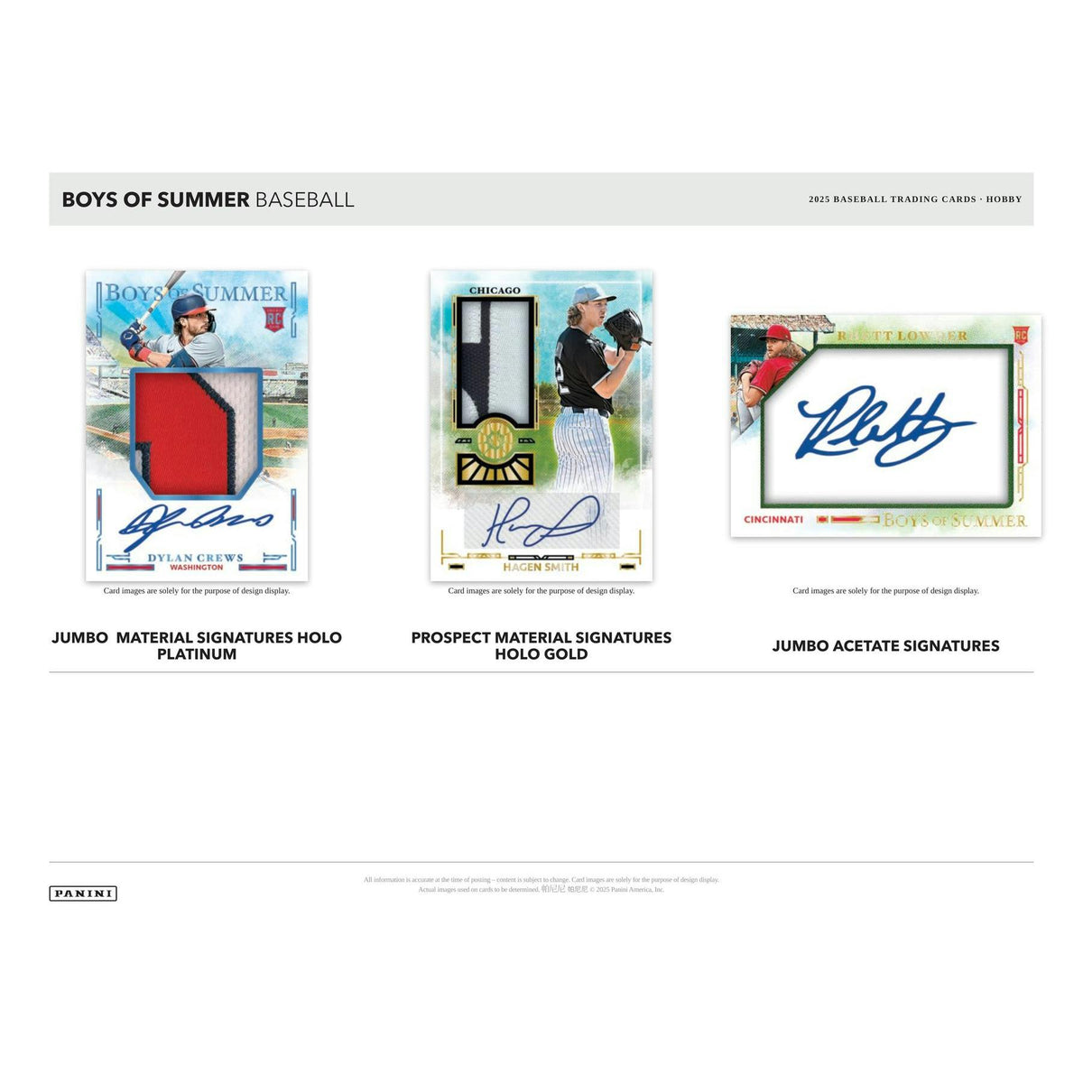 2025 Panini Boys of Summer Baseball Hobby Box