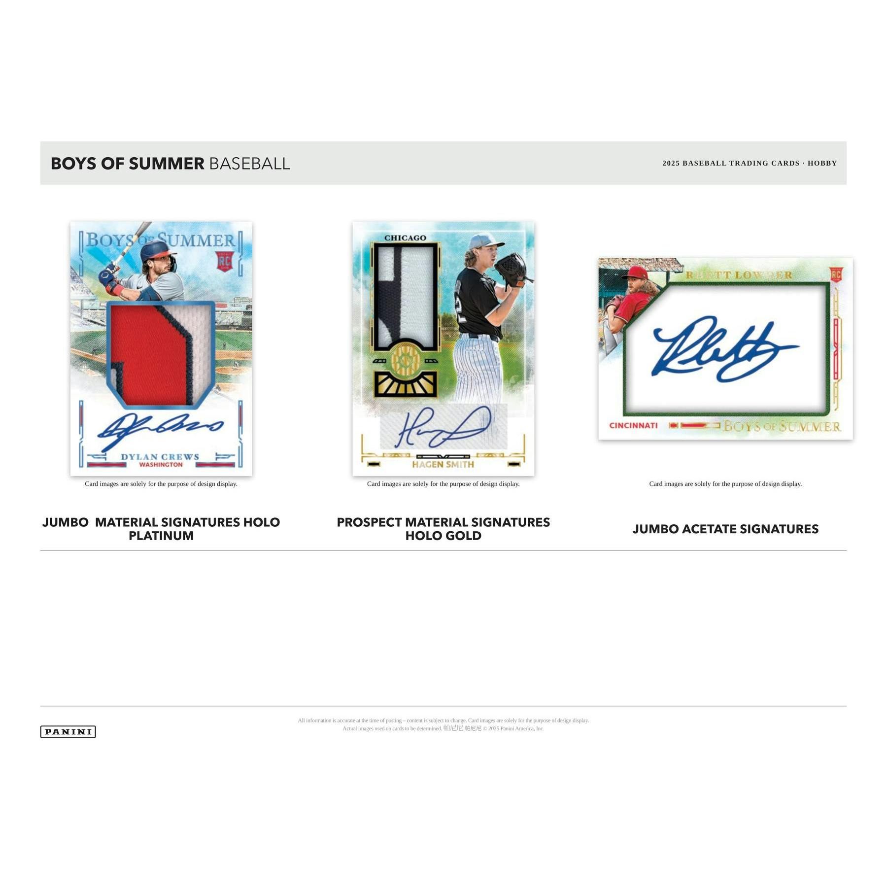 2025 Panini Boys of Summer Baseball Hobby Box