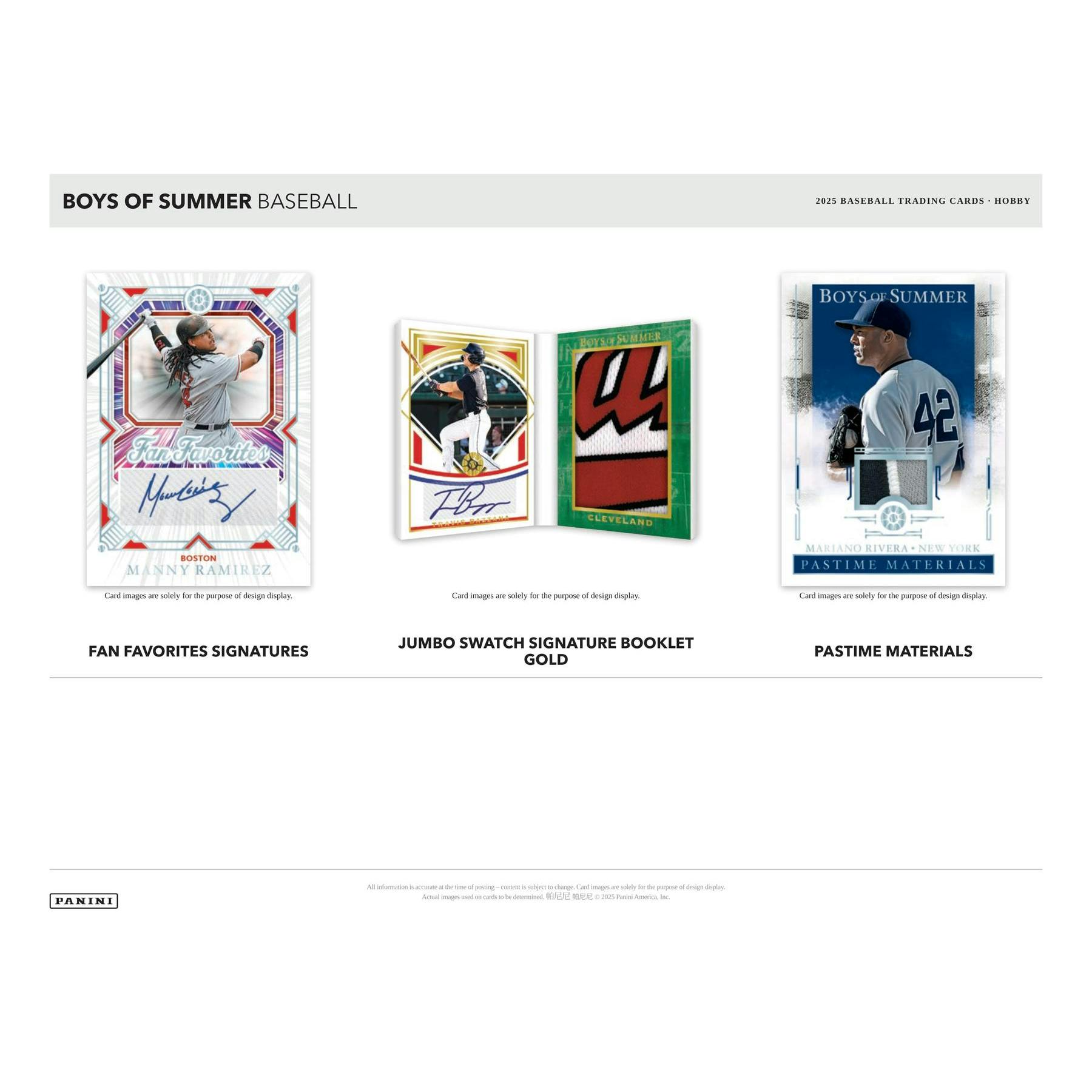 2025 Panini Boys of Summer Baseball Hobby 8-Box Case
