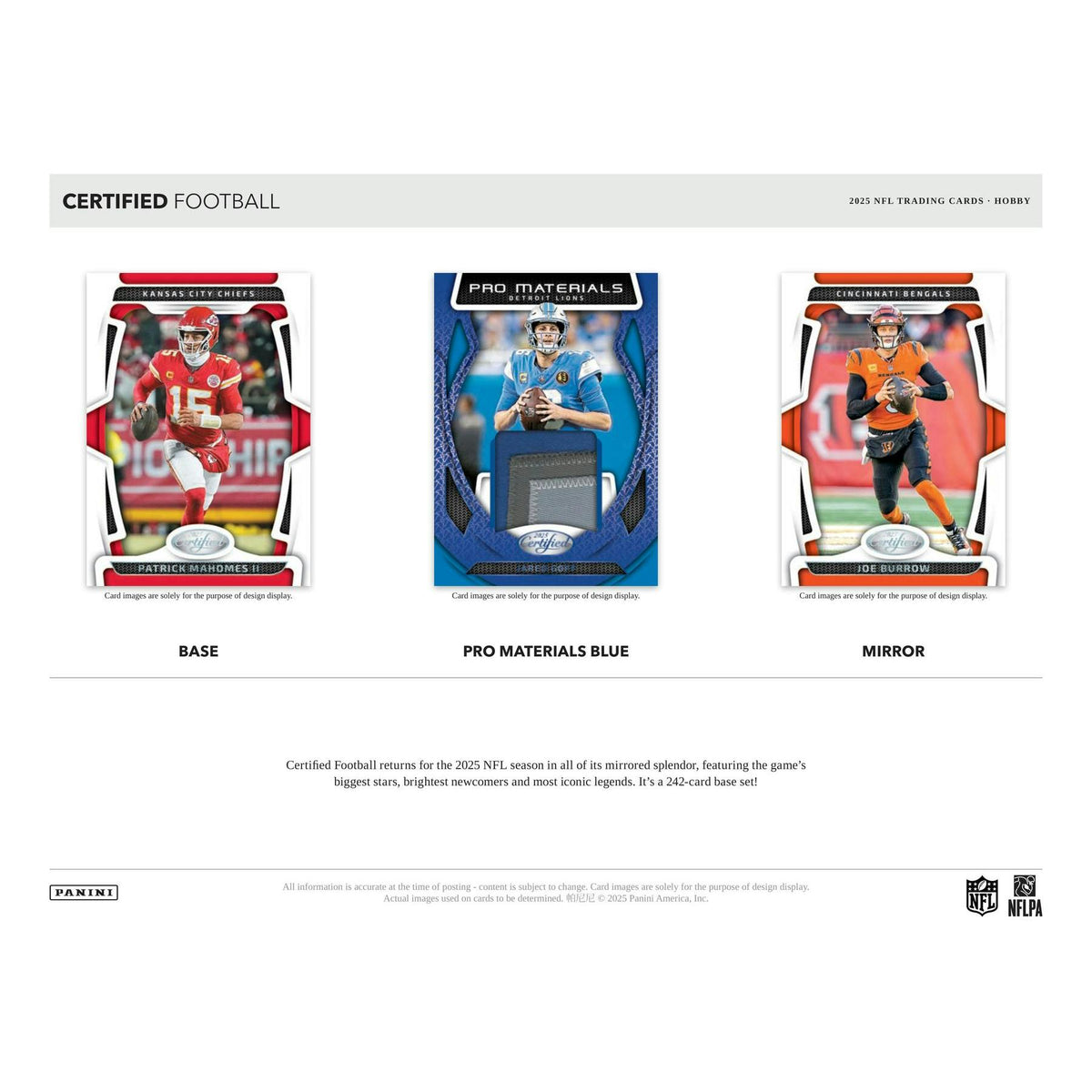 2025 Panini Certified Football 1st Off The Line FOTL Hobby 16-Box Case