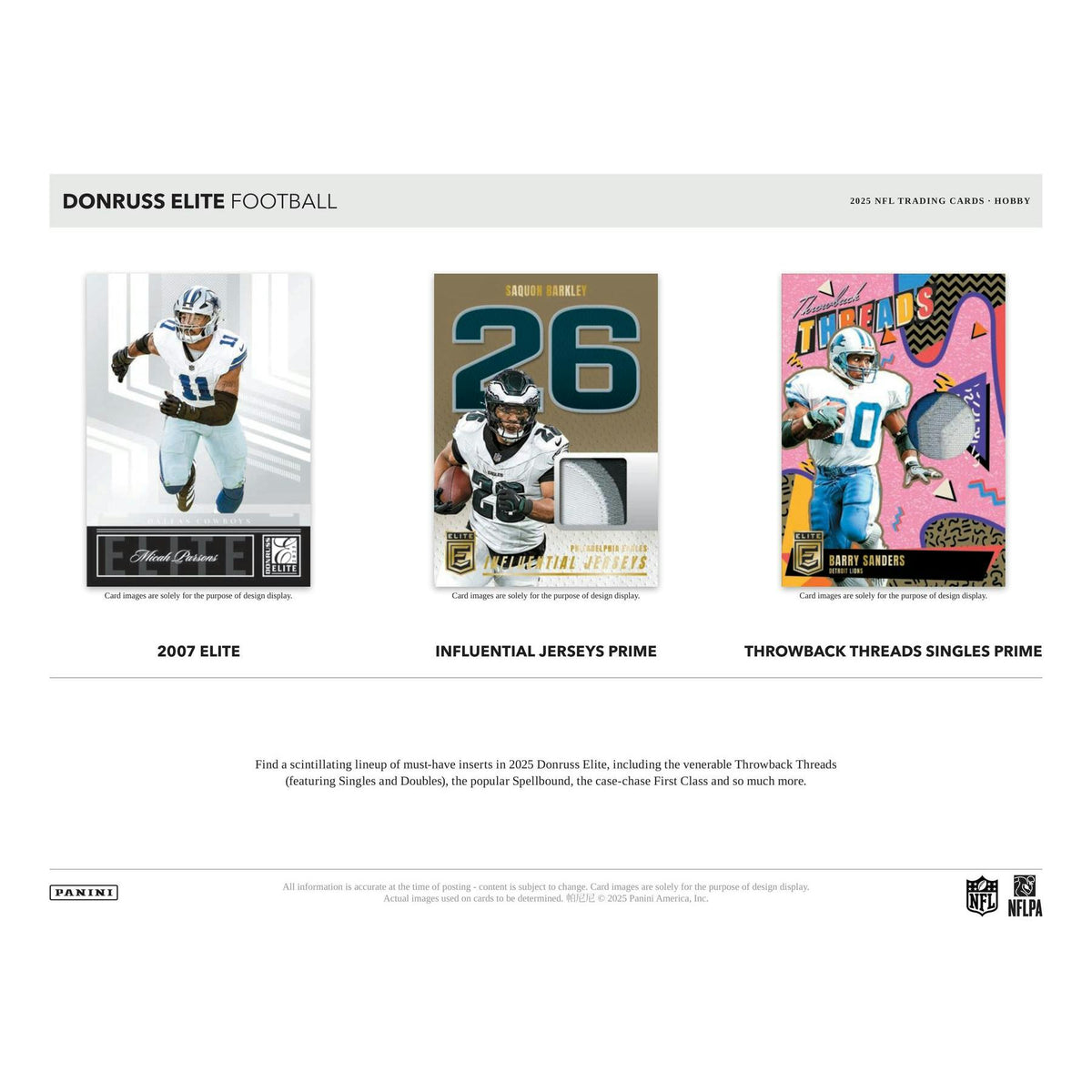 2025 Panini Donruss Elite Football Hobby Box