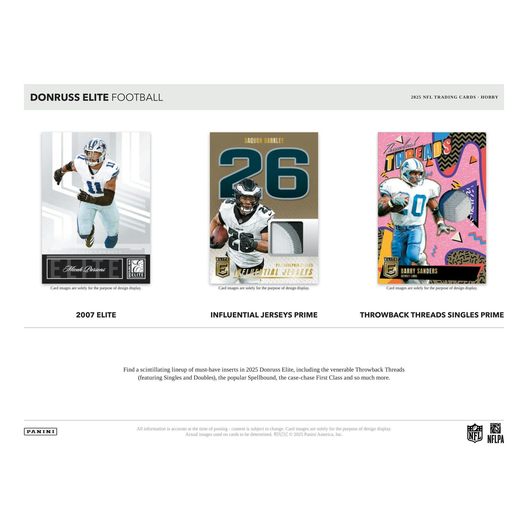 2025 Panini Donruss Elite Football Hobby Box