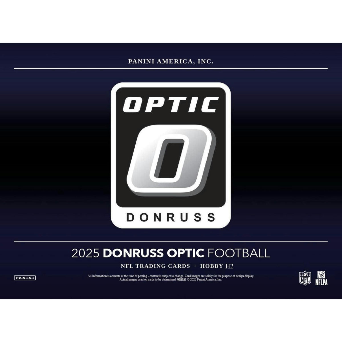 2025 Panini Donruss Optic Football H2 20-Box Case