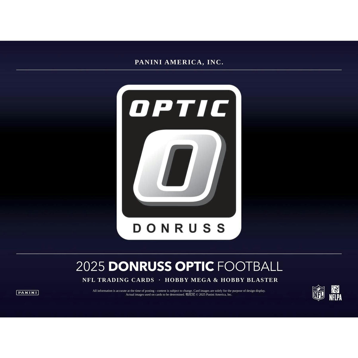2025 Panini Donruss Optic Football Blaster Hobby 20-Box Case (Blue Scope Parallels!)
