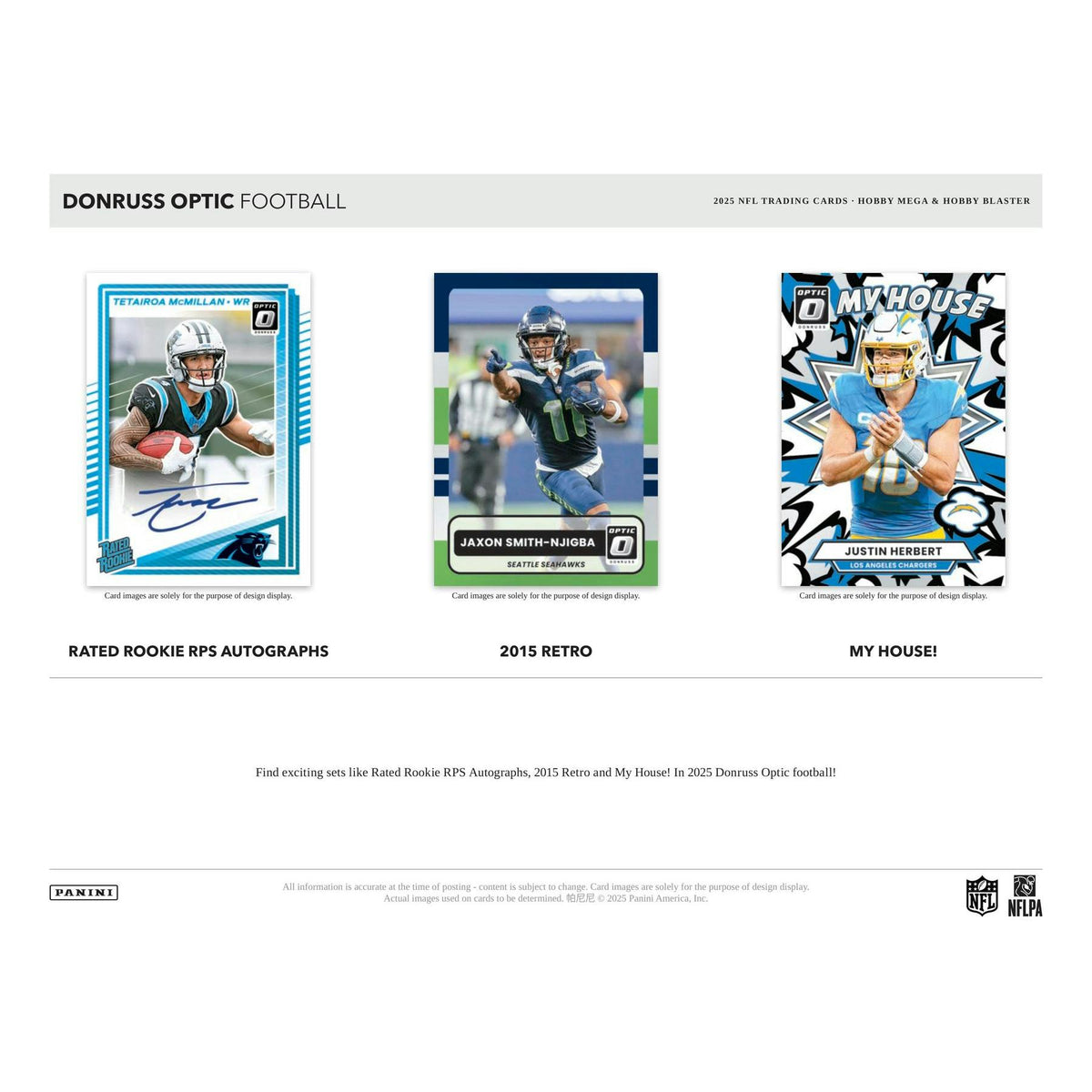 2025 Panini Donruss Optic Football Blaster Hobby 20-Box Case (Blue Scope Parallels!)