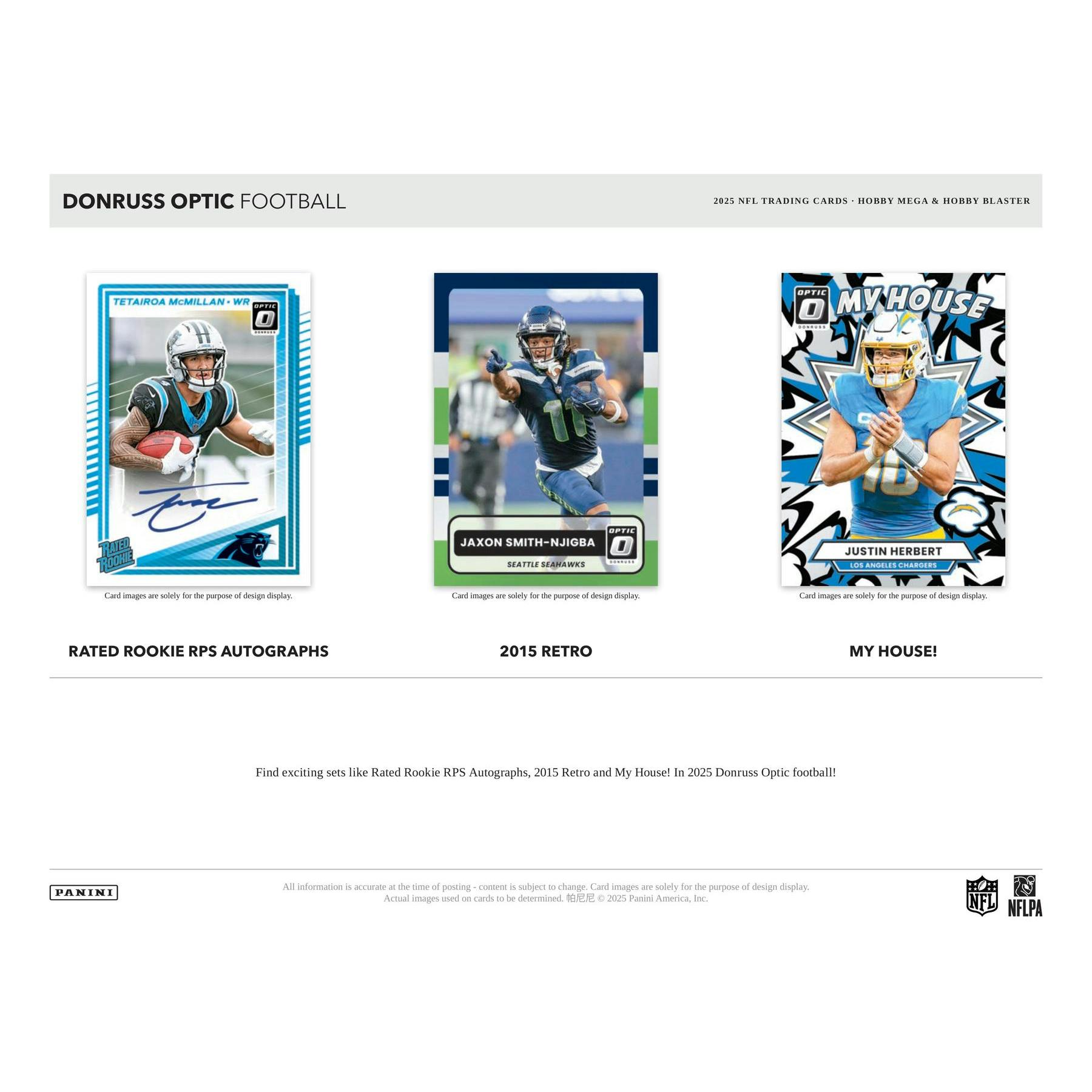 2025 Panini Donruss Optic Football Blaster Hobby Box (Blue Scope Parallels!)