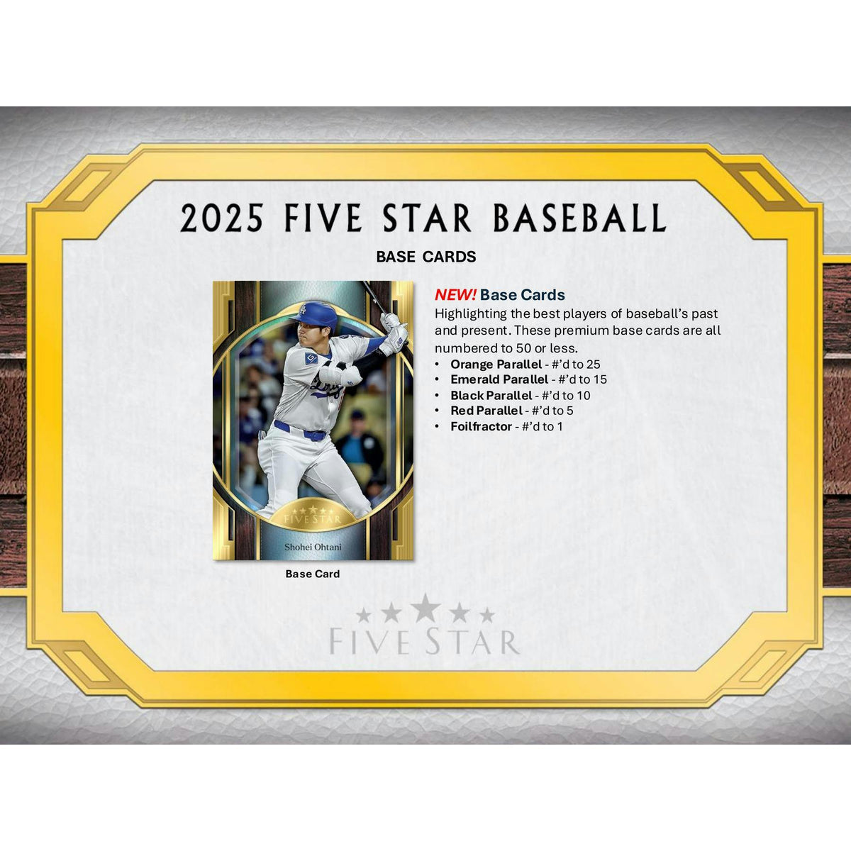 2025 Topps Five Star Baseball Hobby Box