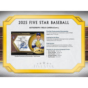 2025 Topps Five Star Baseball Hobby 3-Box Case