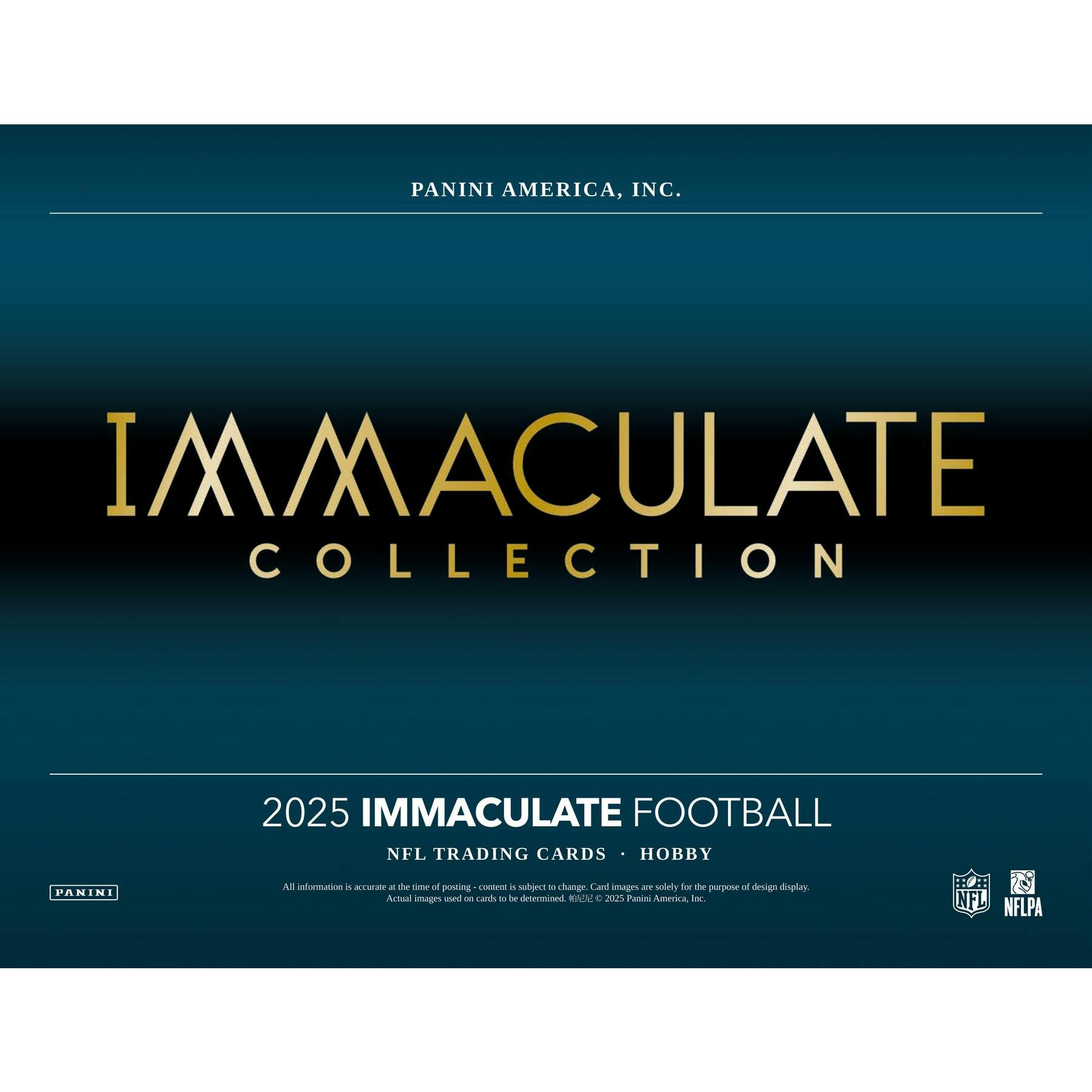 2025 Panini Immaculate Football 1st Off The Line FOTL Hobby 6-Box Case