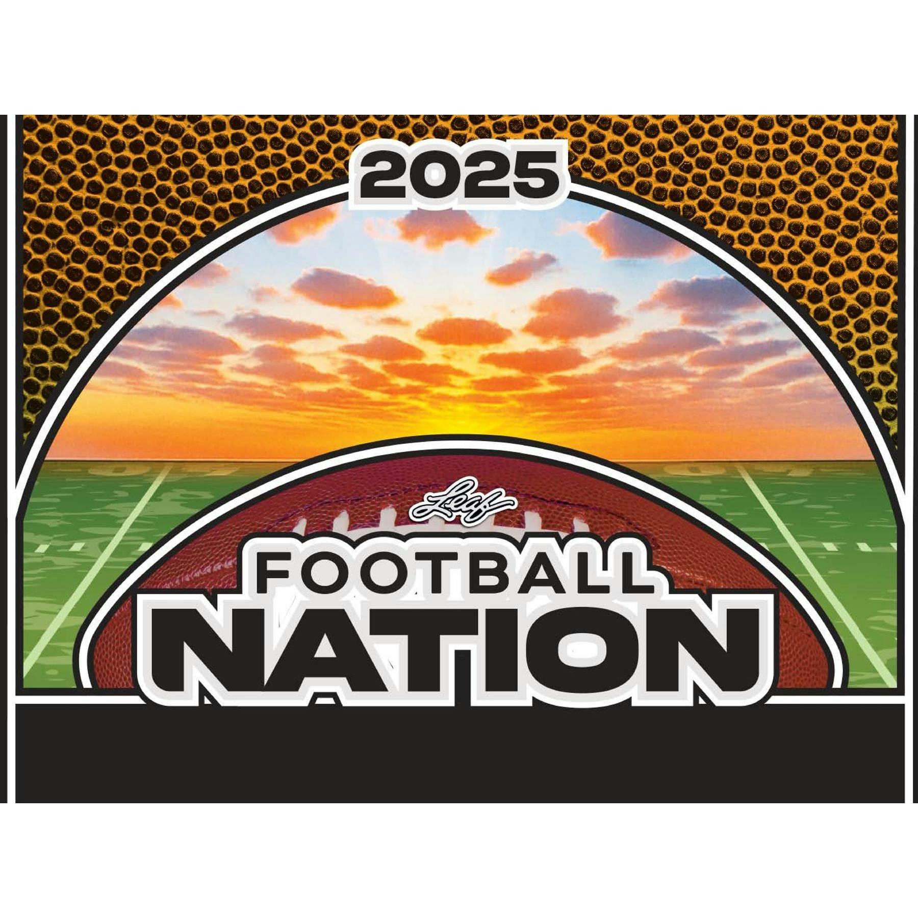 2025 Leaf Football Nation Hobby Jumbo 8-Box Case