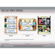 2025 Leaf Trinity Football Hobby Jumbo 8-Box Case