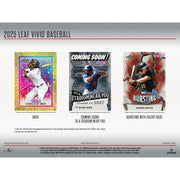 2025 Leaf Vivid Baseball Hobby Jumbo Box