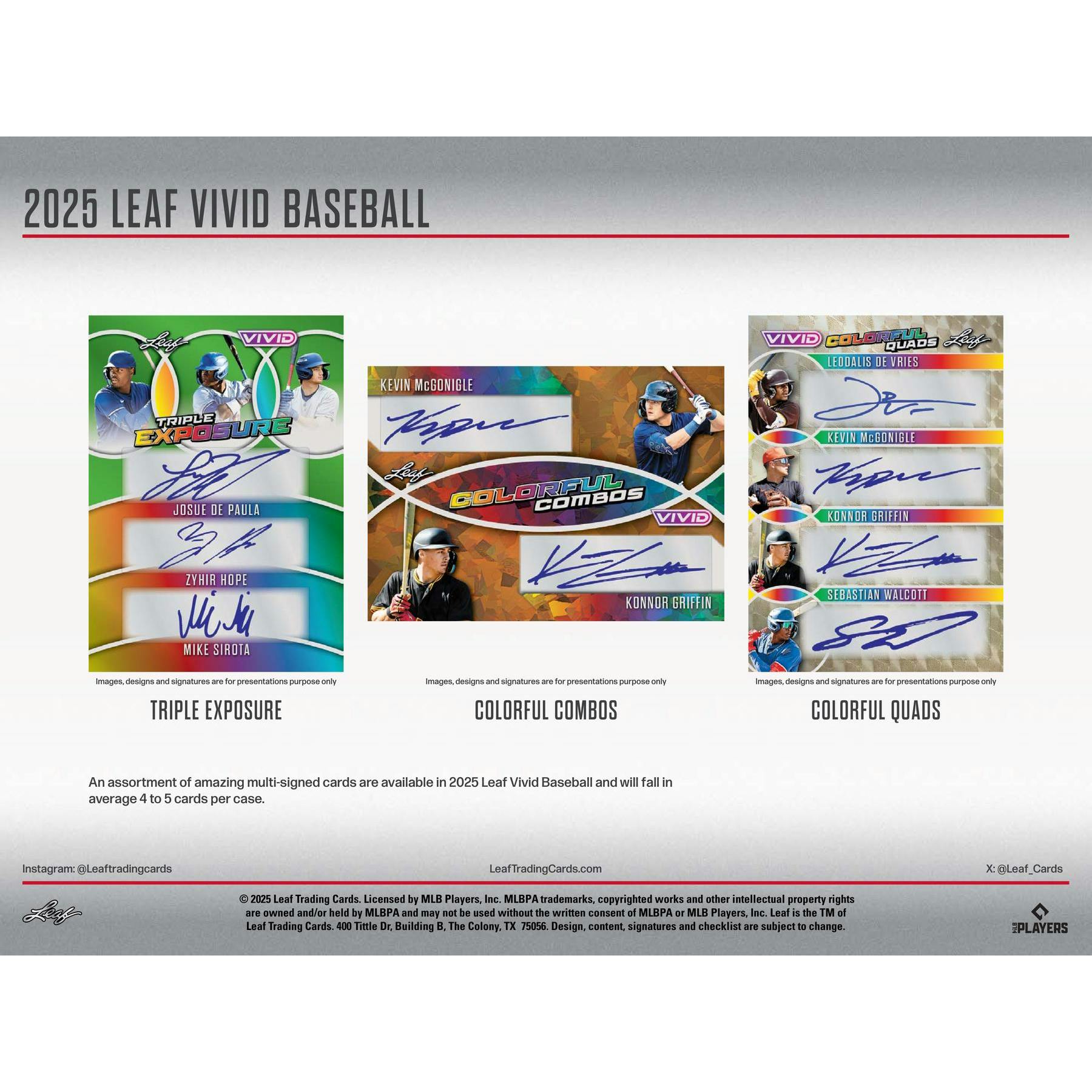 2025 Leaf Vivid Baseball Hobby Jumbo Box