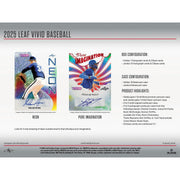 2025 Leaf Vivid Baseball Hobby Jumbo Box