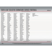 2025 Leaf Eclectic Signature Series Football Mythical Hobby Box