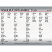 2025 Leaf Eclectic Signature Series Football Hobby Box