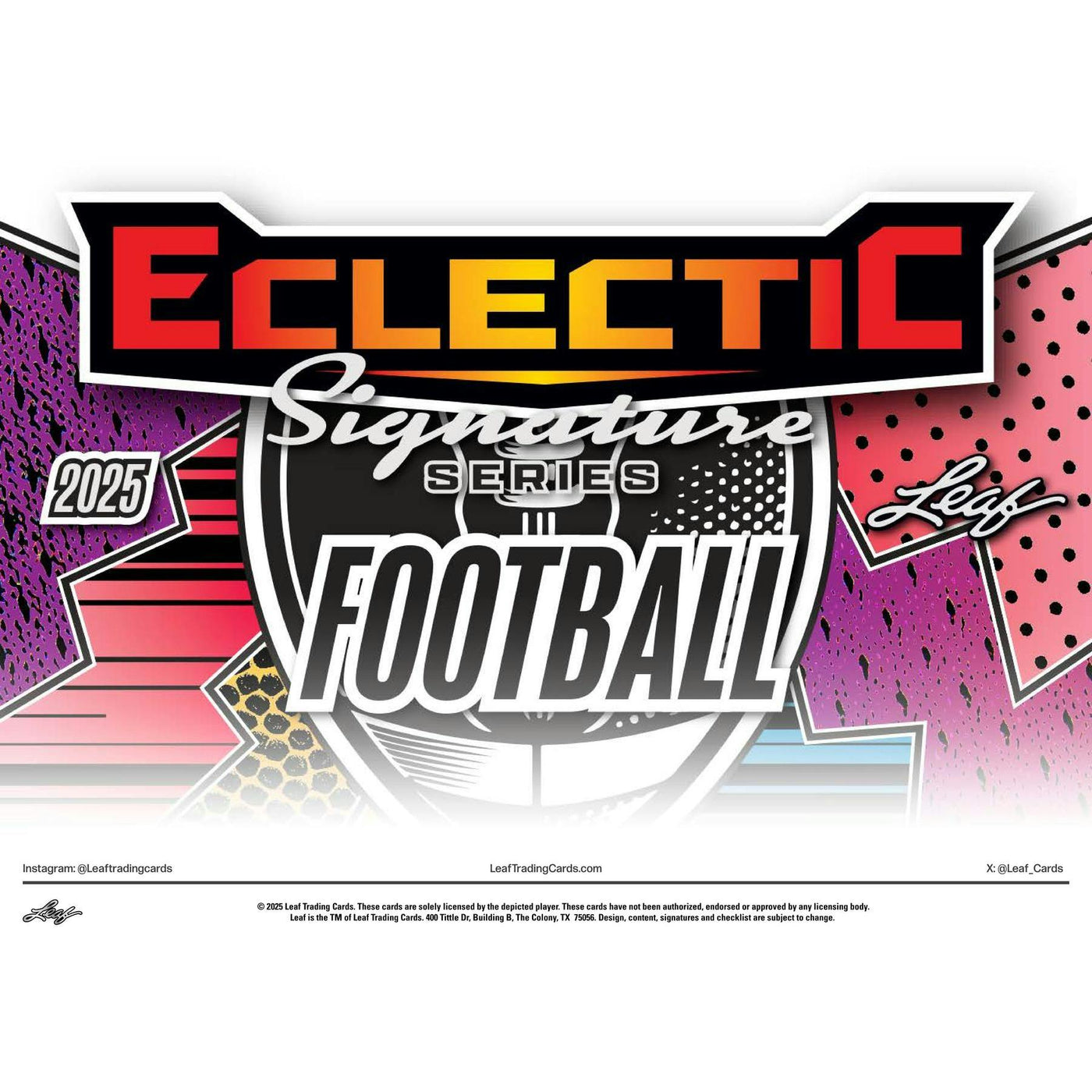 2025 Leaf Eclectic Signature Series Football Mythical Hobby Box