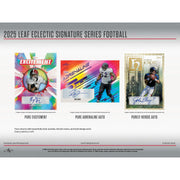 2025 Leaf Eclectic Signature Series Football Hobby 10-Box Case