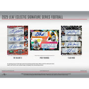 2025 Leaf Eclectic Signature Series Football Hobby 10-Box Case