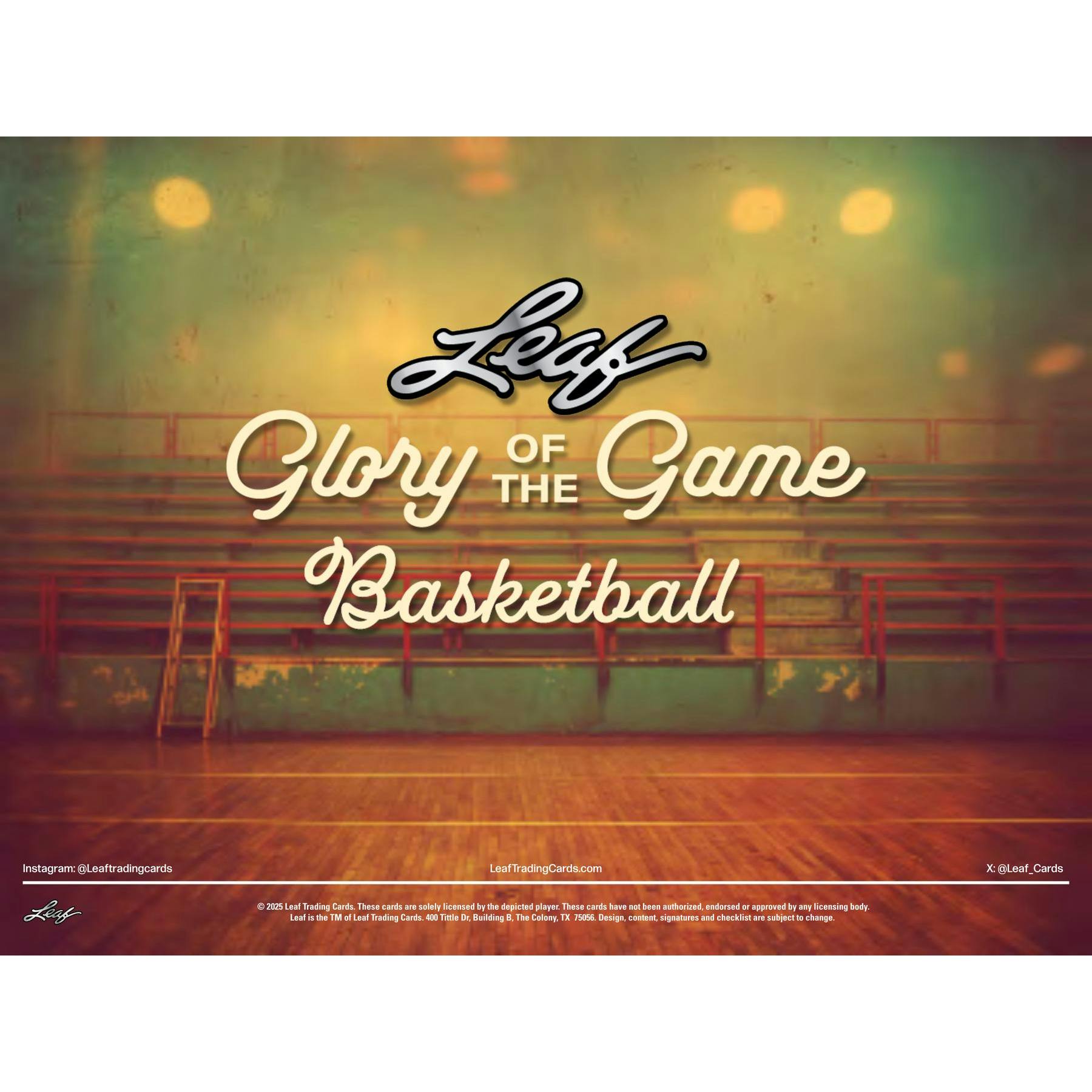 2025 Leaf Glory of the Game Basketball Hobby Box