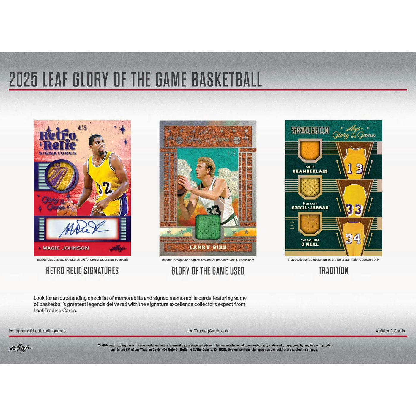 2025 Leaf Glory of the Game Basketball Hobby Box