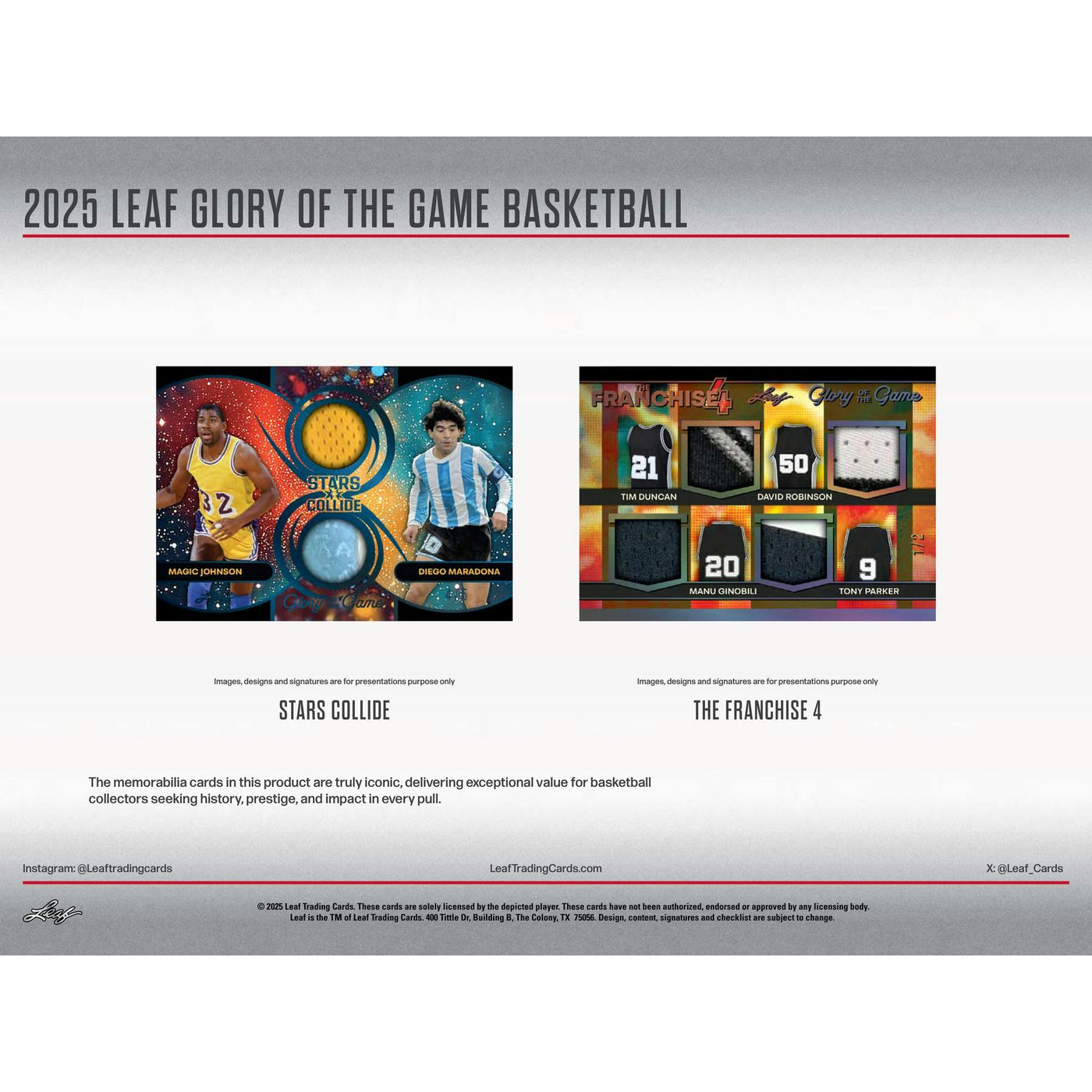 2025 Leaf Glory of the Game Basketball Hobby Box
