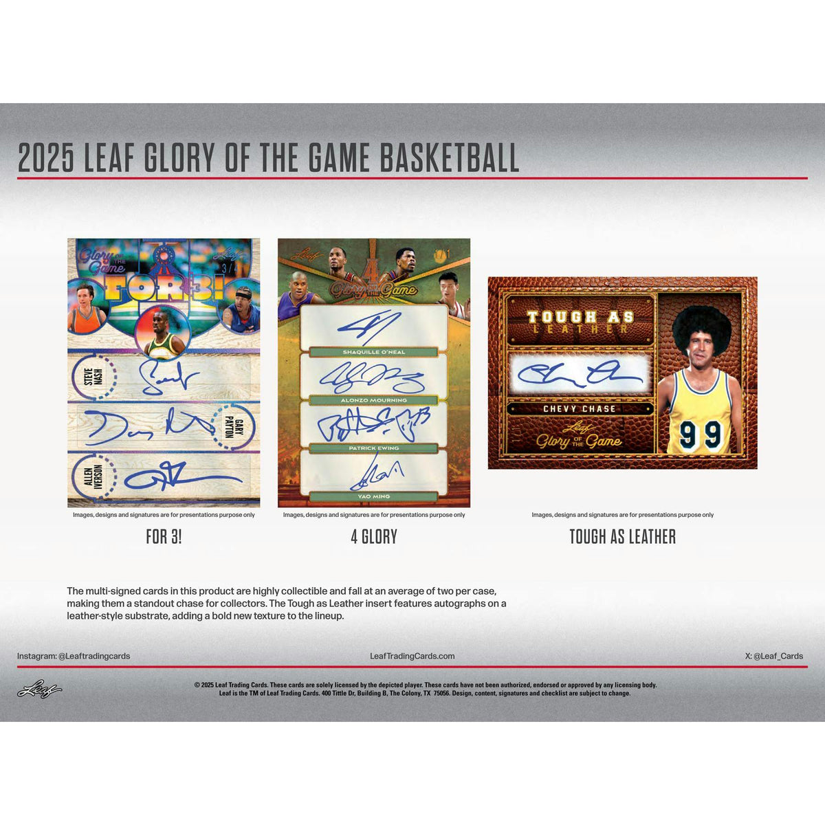 2025 Leaf Glory of the Game Basketball Hobby Box