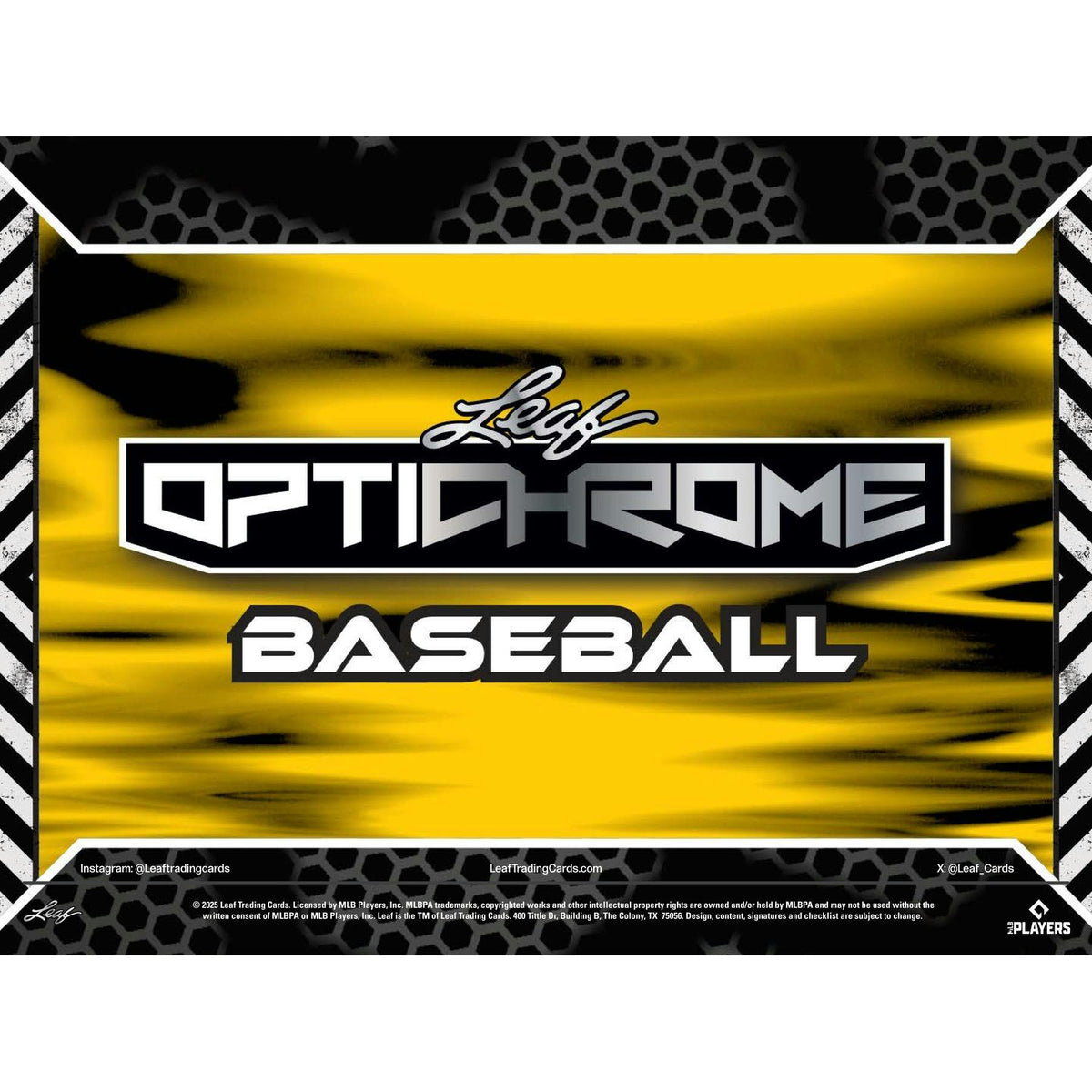2025 Leaf Optichrome Baseball Hobby Jumbo Box