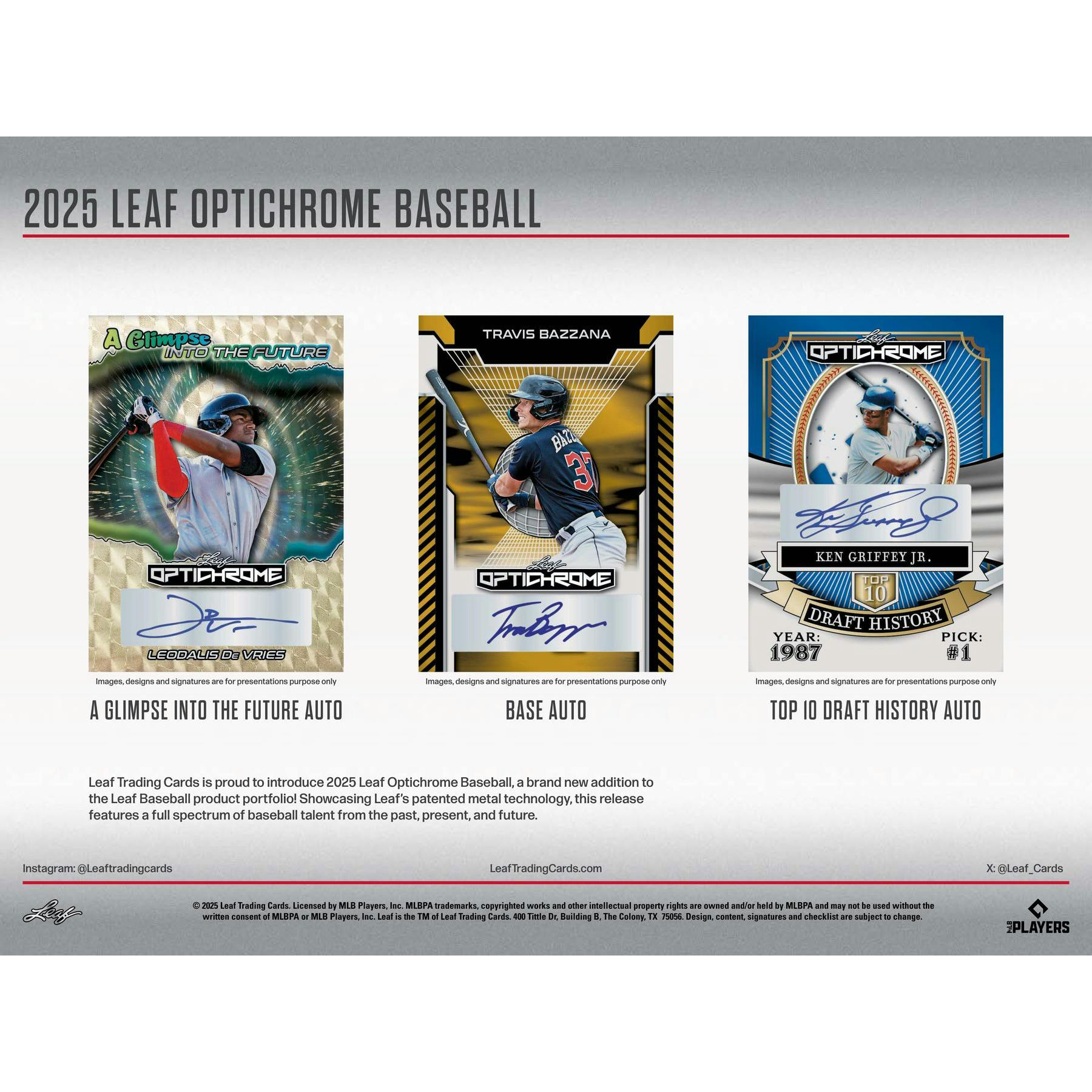 2025 Leaf Optichrome Baseball Hobby Jumbo Box
