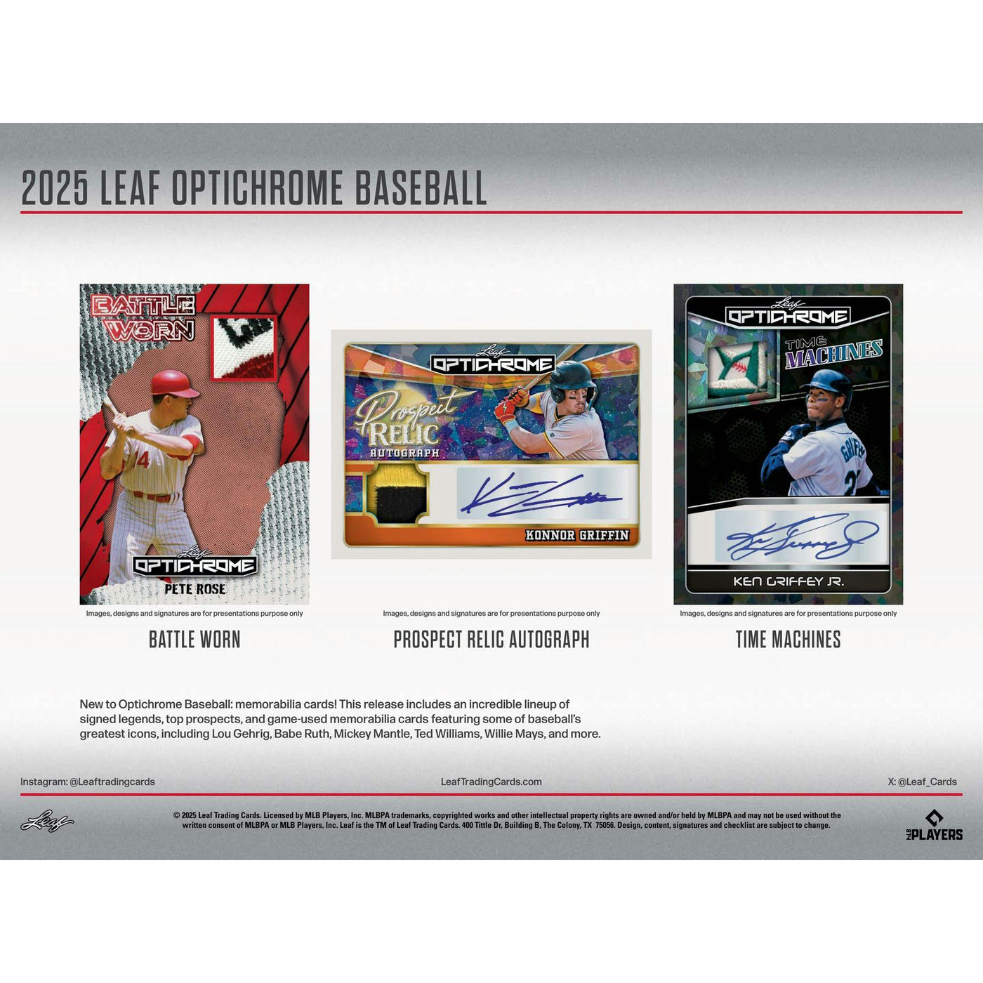 2025 Leaf Optichrome Baseball Hobby Box